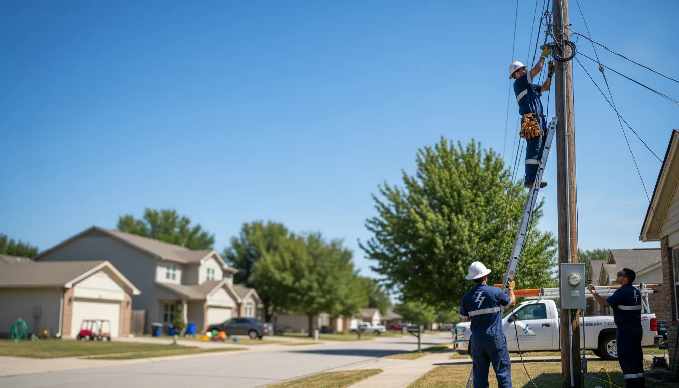 Residential electrician providing installation services in Tennyson, IN